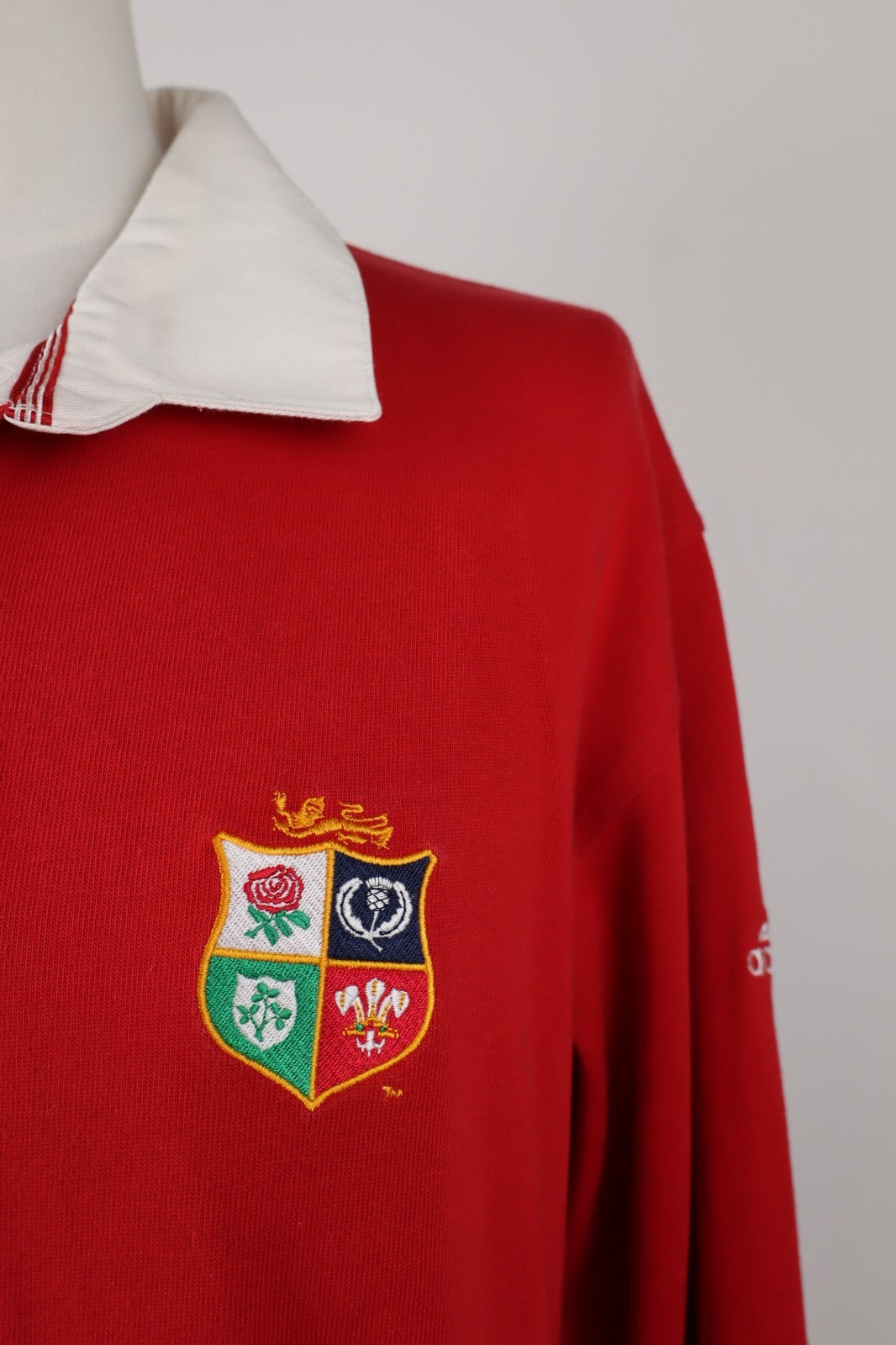 ADIDAS LIONS POLO MAGLIA RUGBY SUDAFRICA UOMO Tg L  JERSEY VINTAGE SPORT