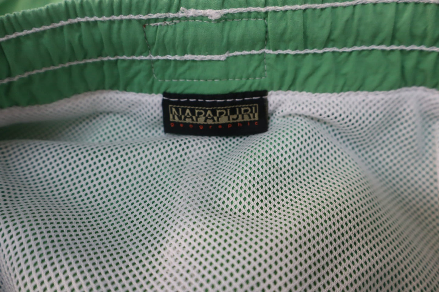 NAPAPIJRI COSTUME PANTALONCINO MARE UOMO TG L MEN SWIMSUIT VINTAGE CASUAL VERDE