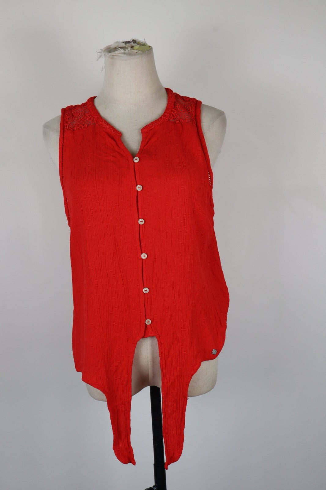 SUPERDRY MAGLIA DONNA TG. 44  WOMAN CASUAL VINTAGE T-SHIRT COTONE COTTON