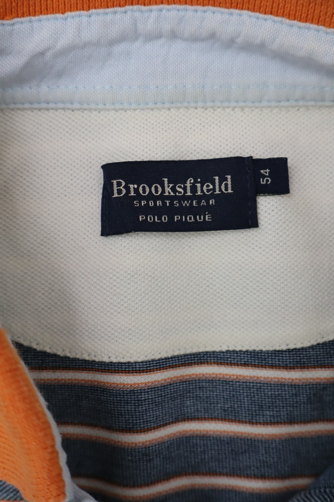 BROOKSFIELD POLO PIQUE MAGLIA UOMO COTONE TG 54 MAN COTTON SHIRT CASUAL VINTAGE