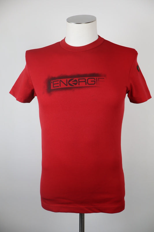 ENERGIE JEANS X-PERIENCE MAGLIA UOMO TG. M MAN T-SHIRT CASUAL VINTAGE LOGO ROSSO