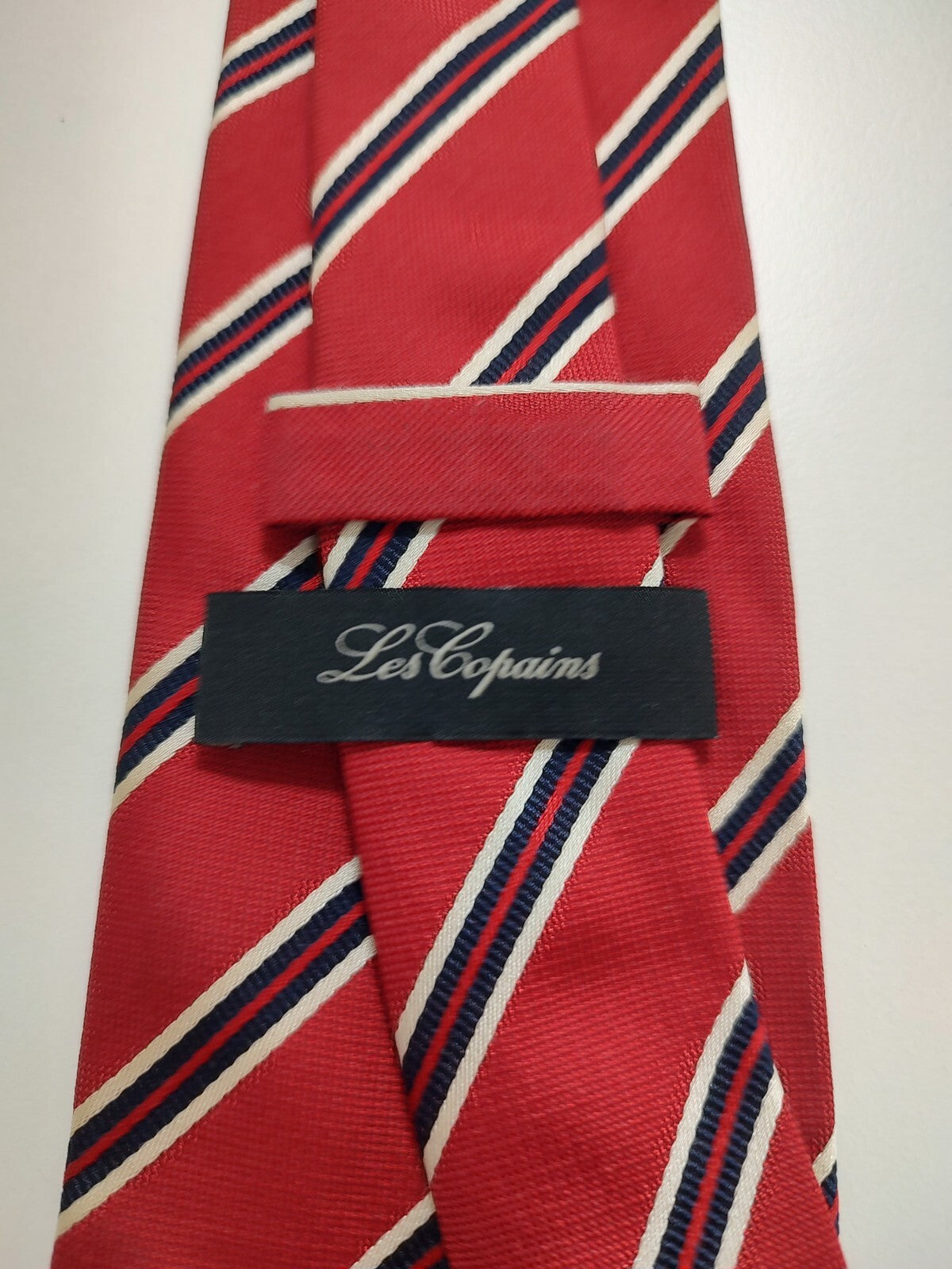 LES COPAINS  100% SILK TIE SETA CRAVATTA NECKTIE MADE IN ITALY CLASSIC