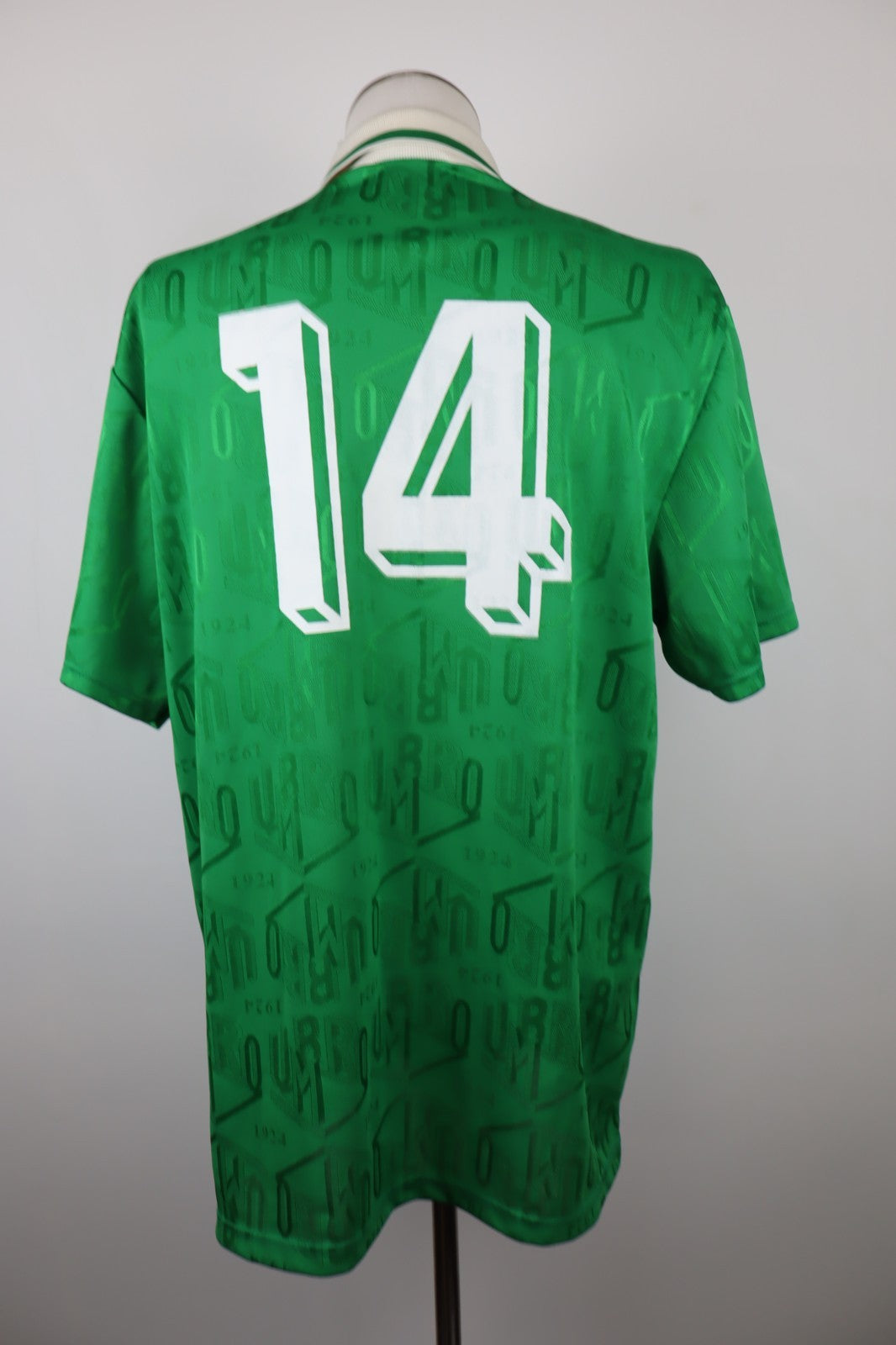 UMBRO N 14 MAGLIA CALCIO UOMO Tg XL SOCCER T-SHIRT JERSEY VINTAGE SPORT