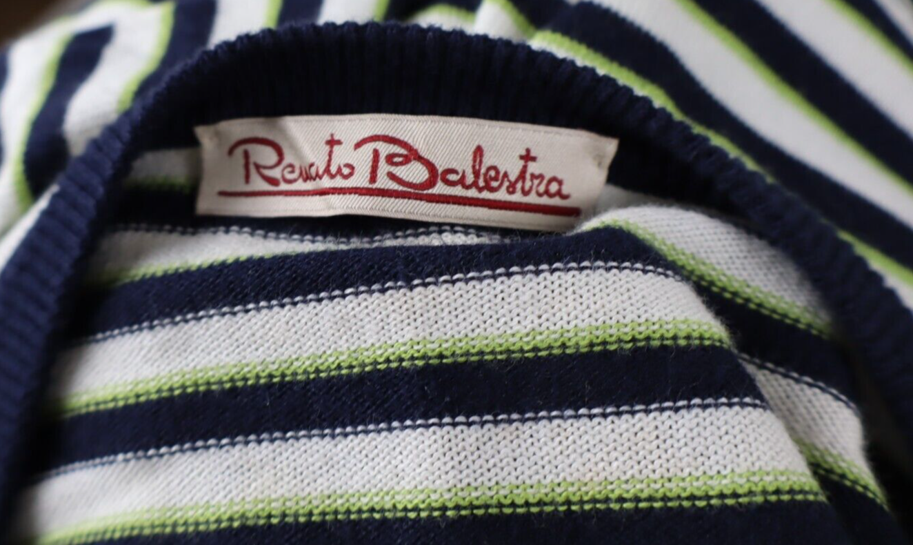 RENATO BALESTRA MAGLIONE MAGLIA VINTAGE UOMO Tg. 2XL MAN SWEATER CASUAL COTONE