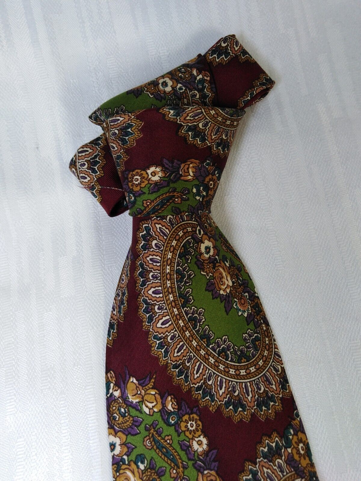 CHARLES JOURDAN 100% SETA SILK TIE CRAVATTA NECKTIE ITALY VINTAGE CLASSIC