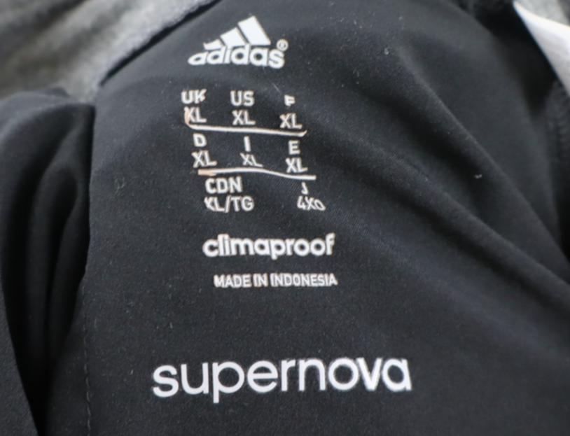 ADIDAS SUPERNOVA GIACCA SPORTIVA UOMO TG XL MAN VINTAGE CASUAL JACKET CON ZIP
