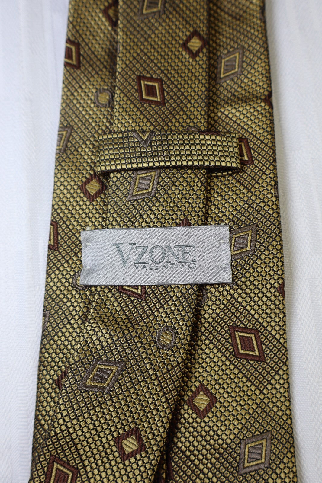 VALENTINO VZONE 100% SETA SILK TIE CRAVATTA NECKTIE ITALY VINTAGE CLASSIC