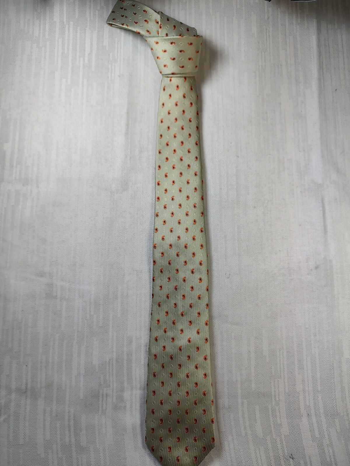 ROBERT DALHIN 100% SILK TIE SETA CRAVATTA NECKTIE  ITALIA CLASSIC SELF TIPPED