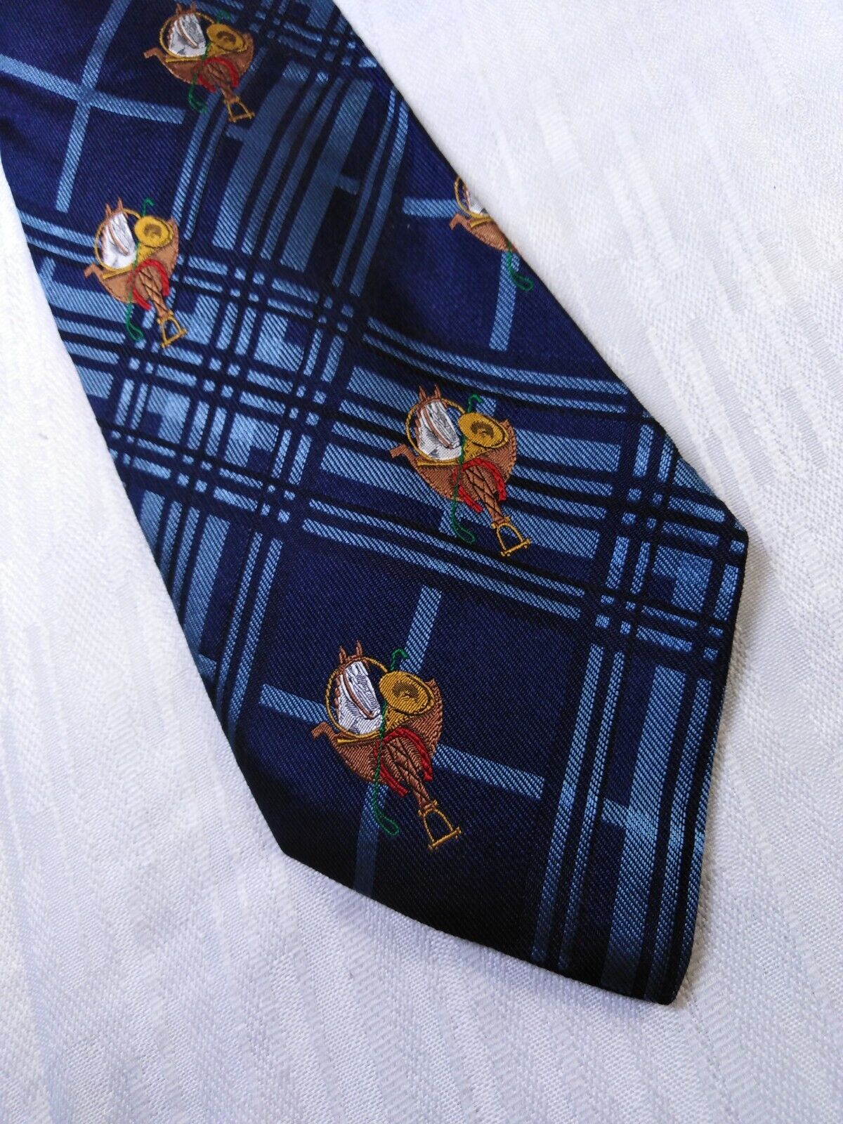 CONTE OF FLORENCE 100%  SILK TIE SETA CRAVATTA NECKTIE MADE IN ITALY