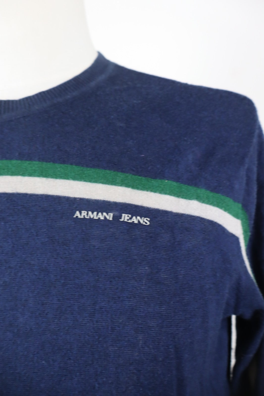 AJ ARMANI JEANS MAGLIONE UOMO M MAN SWEATER CASUAL VINTAGE LANA CASHMERE COTONE