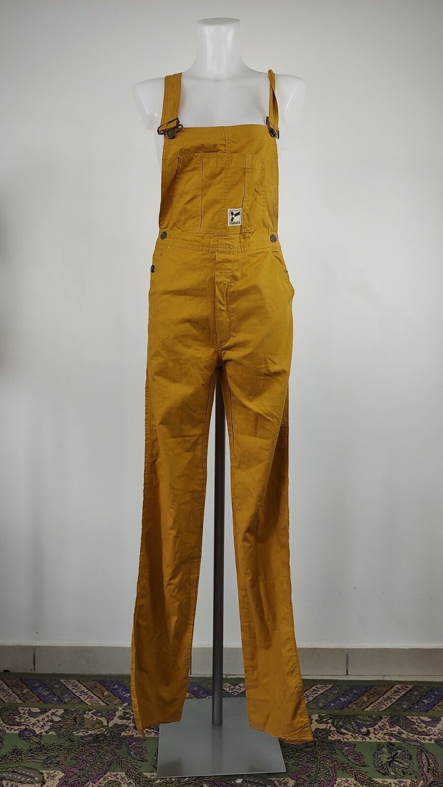 CARRERA COMPLETO DONNA PANTALONE Tg 35 SALOPETTE ONE PIECE VINTAGE VELLUTO