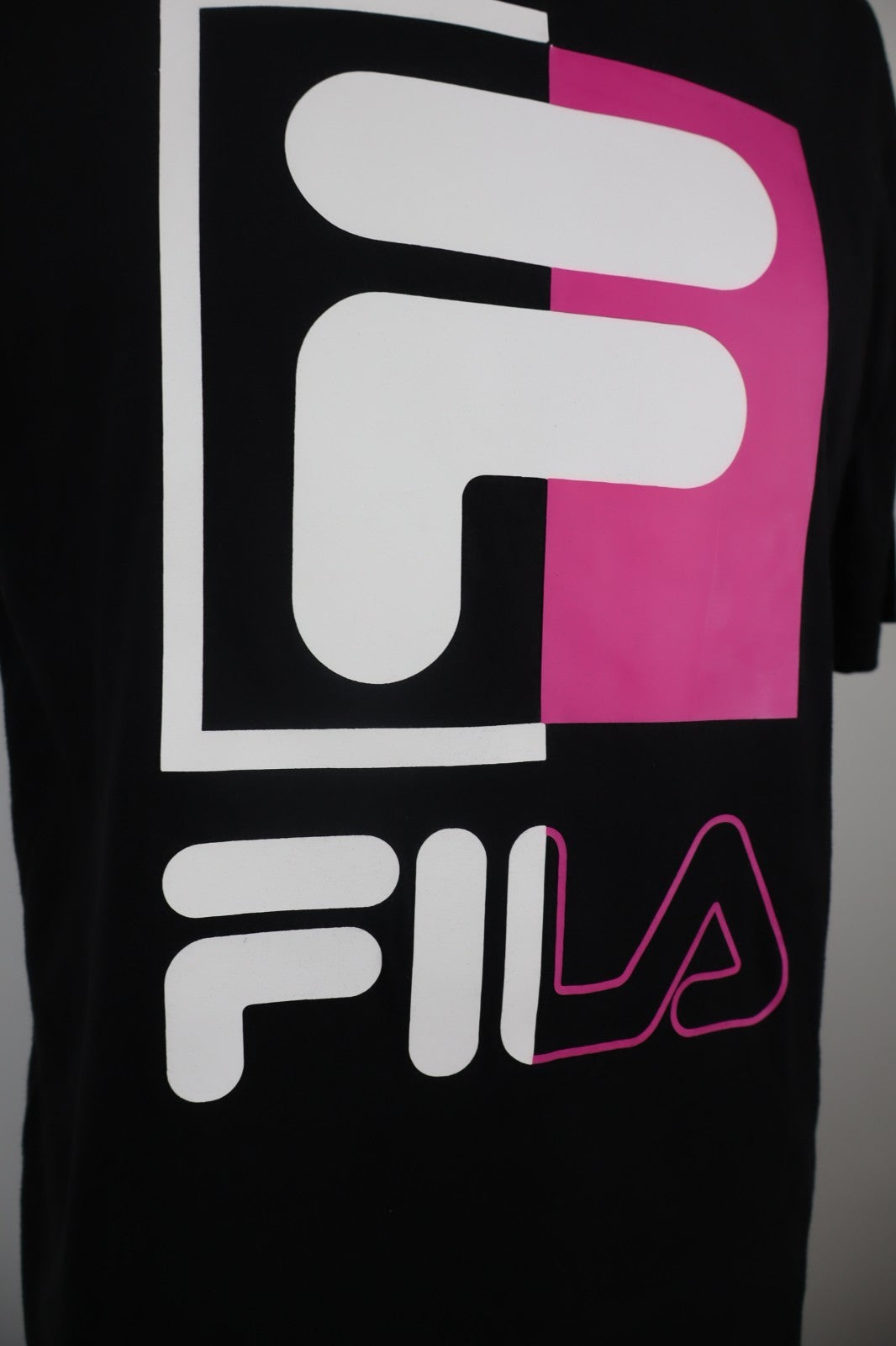 FILA MAGLIA UOMO TG S MAN T-SHIRT CASUAL VINTAGE COTONE COTTON BIG LOGO