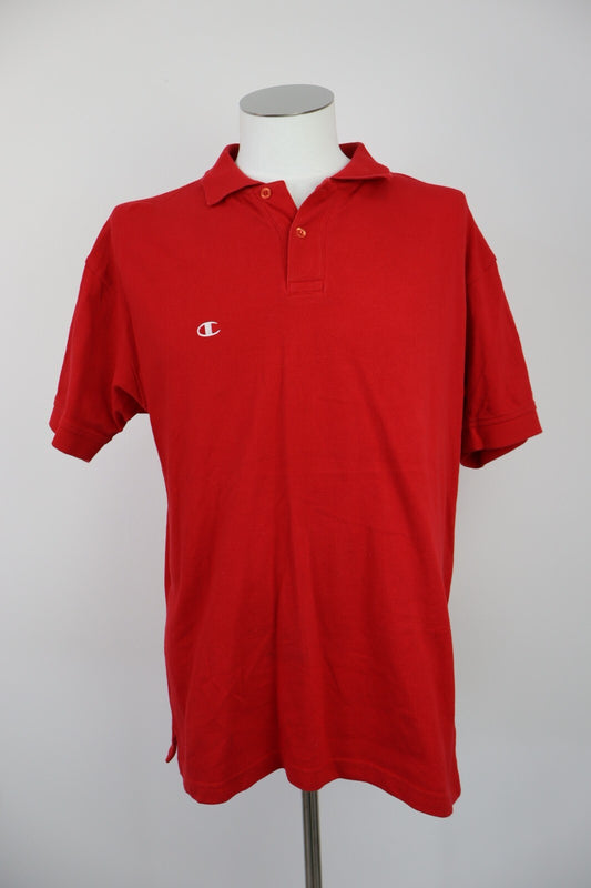 CHAMPION MAGLIA POLO COTONE UOMO TG. L MAN T-SHIRT CASUAL VINTAGE COTONE