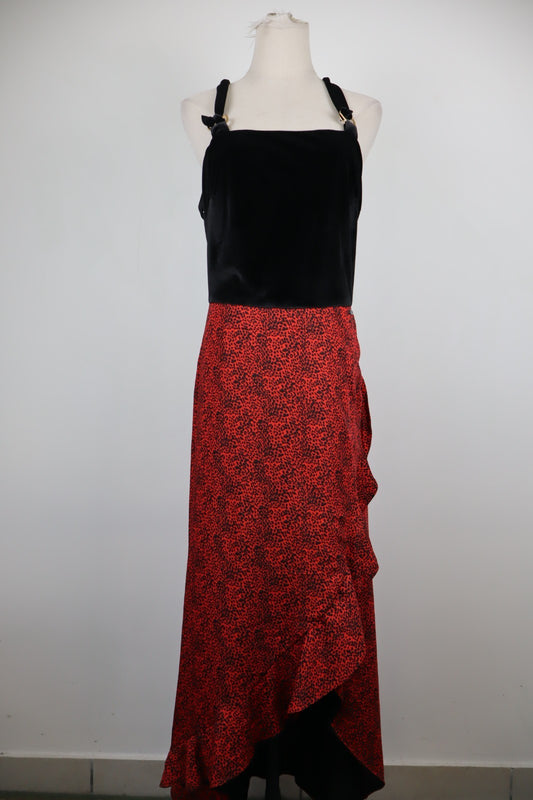 GAELLE PARIS VESTITO ABITO A BRETELLE DONNA TG. 44 WOMAN CASUAL VINTAGE DRESS