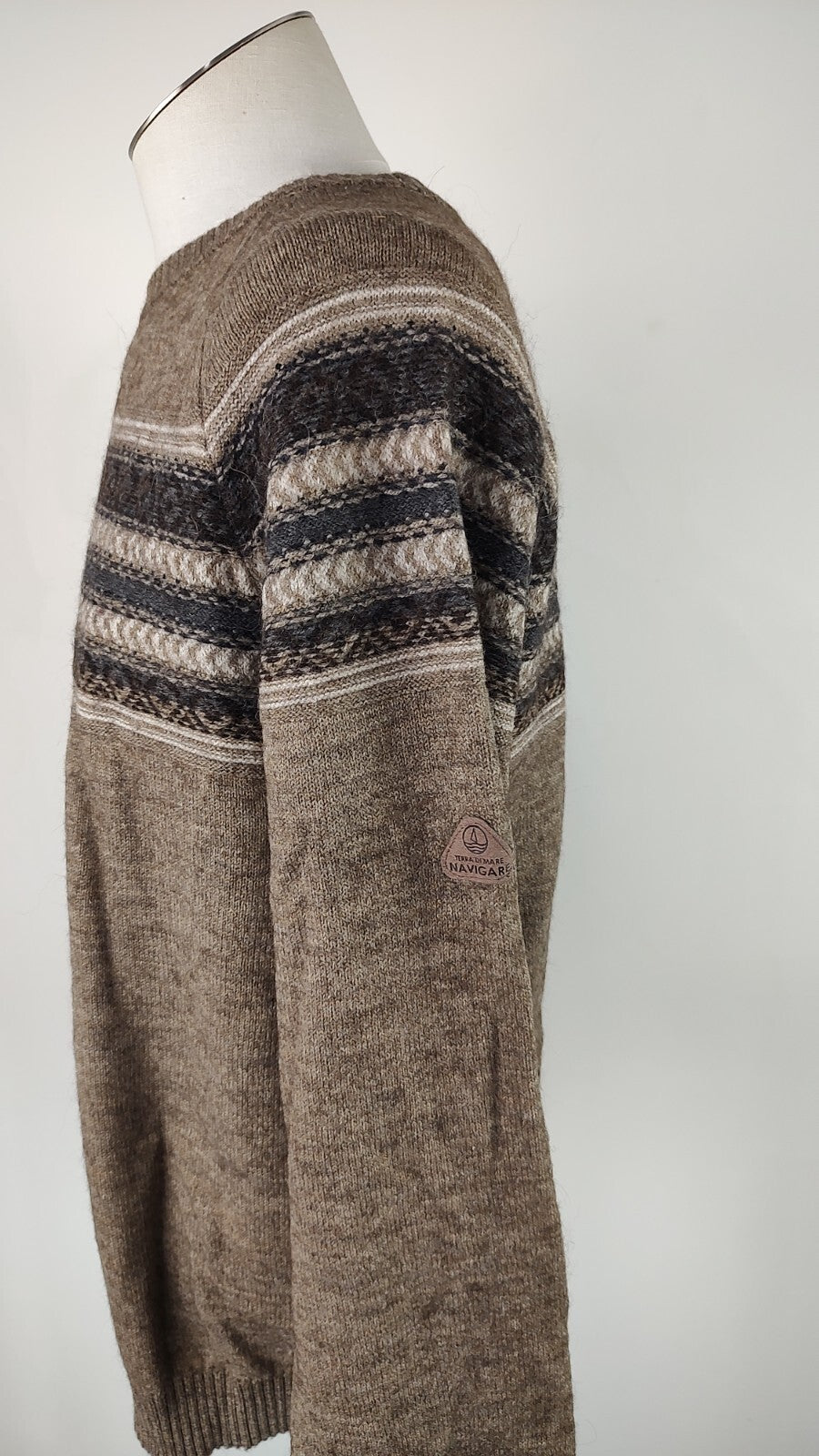 NAVIGARE MAGLIONE ALPACA VINTAGE UOMO Tg. 2XL MAN SWEATER CASUAL