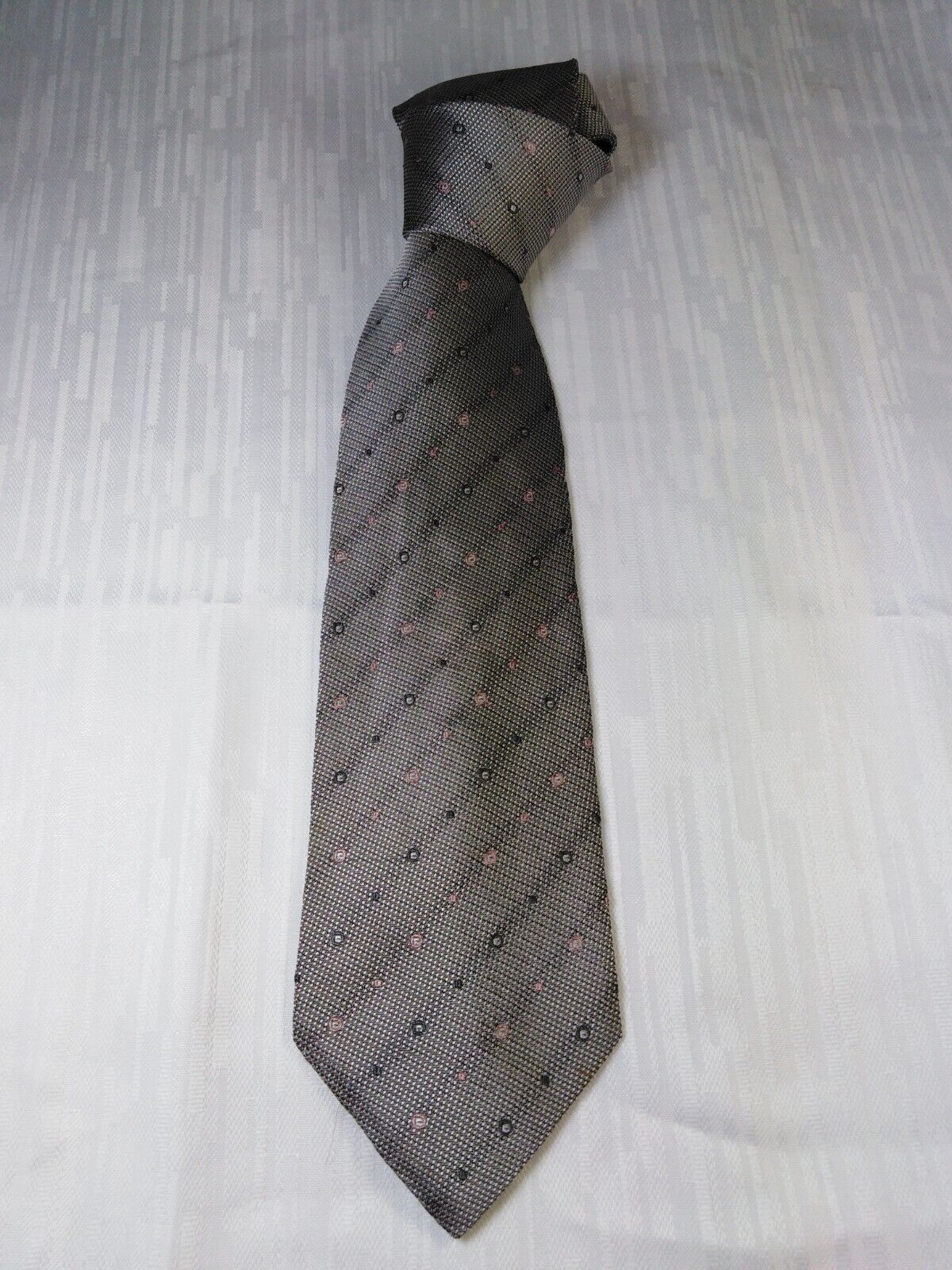 BARTON MODA 100% SILK TIE SETA CRAVATTA NECKTIE ITALY VINTAGE CLASSIC