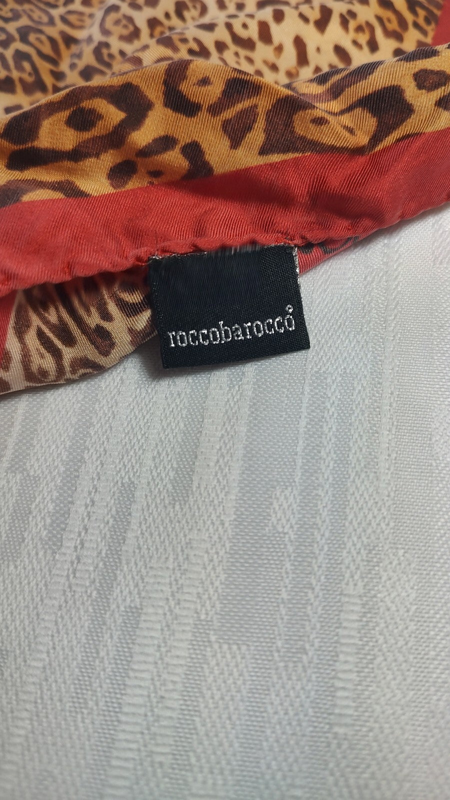 ROCCOBAROCCO FOULARD 100% SILK SETA SCARVES SCARF SQUARE MADE IN ITALY