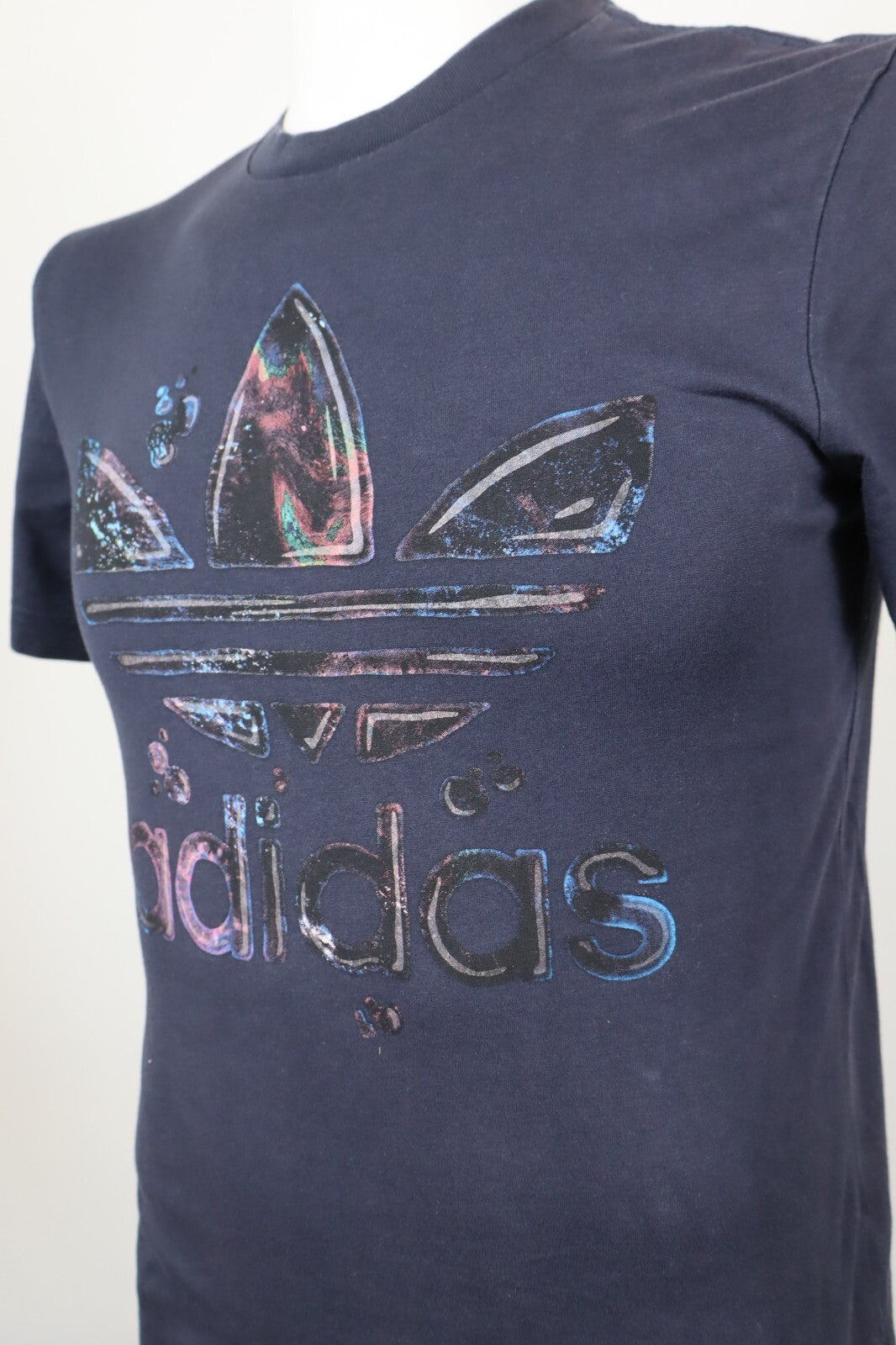 ADIDAS THREE STRIPES MAGLIA UOMO TG XS MAN T-SHIRT CASUAL VINTAGE COTTON