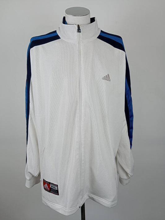 ADIDAS BASKETBALL GIACCA FELPA SPORT UOMO Tg 2XL MAN VINTAGE JACKET VINTAGE