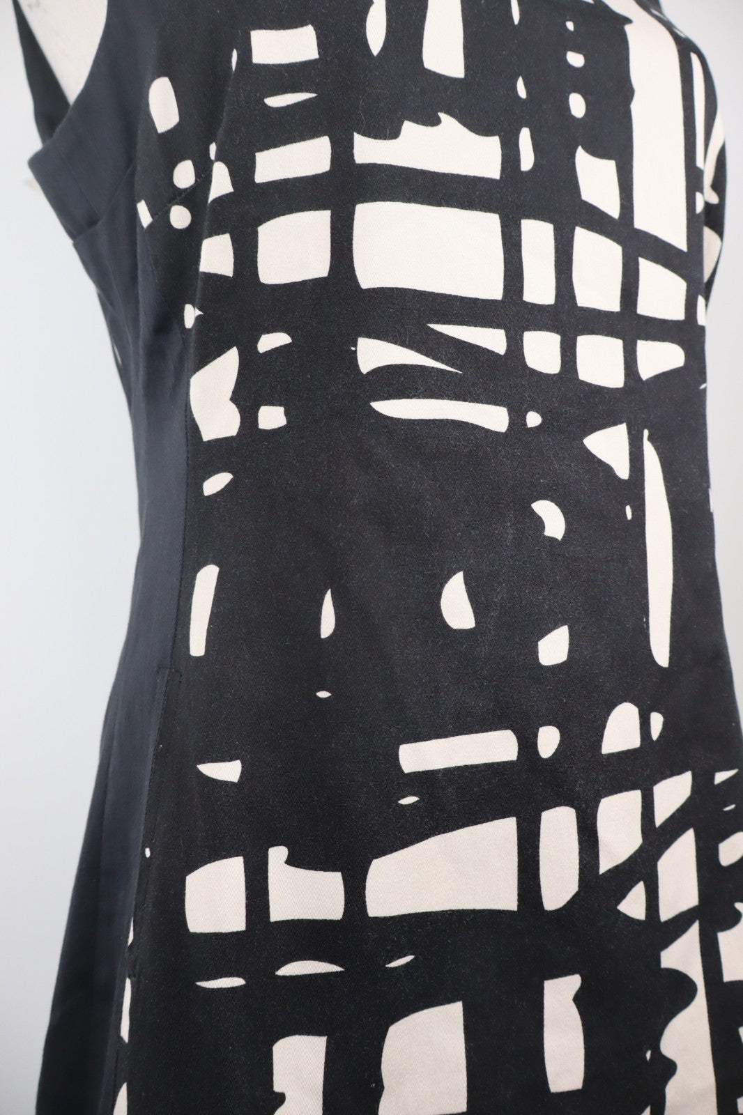 DESIGUAL VESTITO SMANICATO DONNA TG. 38 WOMAN CASUAL VINTAGE DRESS POLI COTONE