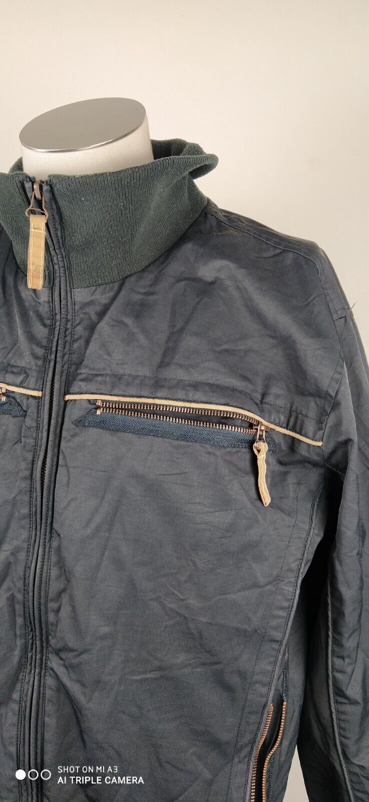 ALVIERO MARTINI I CLASSE GIUBBINO LEGGERO UOMO Tg 52 MAN CASUAL JACKET VINTAGE