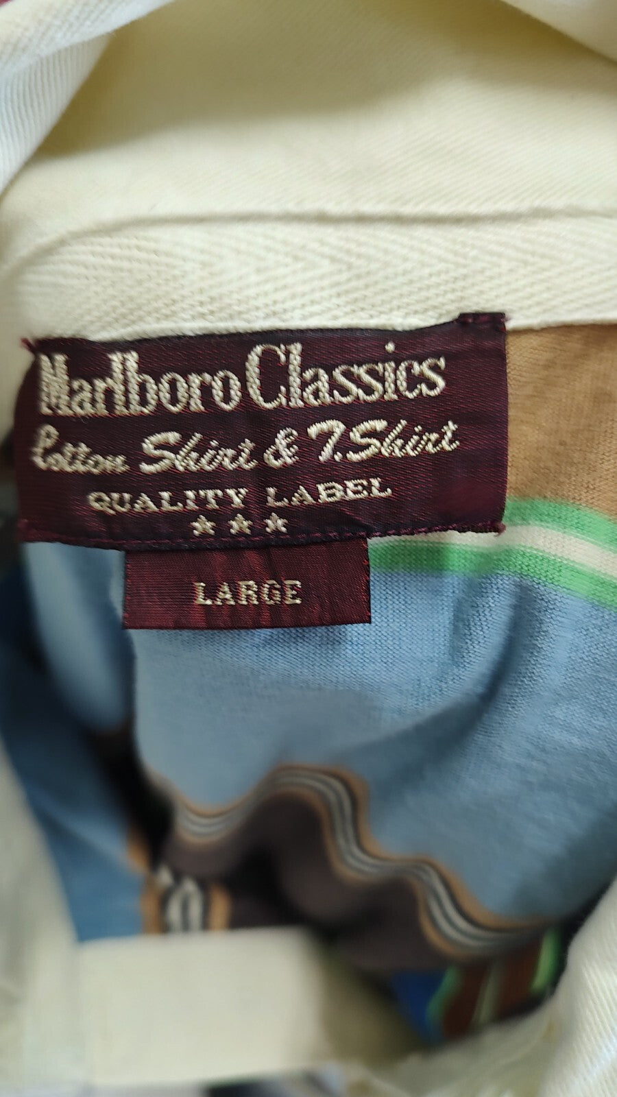 MARLBORO CLASSICS MAGLIA UOMO TG L MAN POLO SHIRT CASUAL VINTAGE