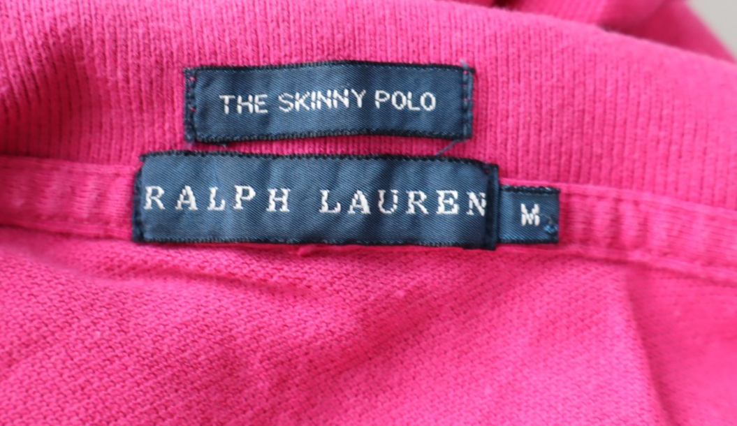 RALPH LAUREN POLO DONNA MAGLIA COTONE M WOMAN SHIRT CASUAL VINTAGE SKINNY LOGO