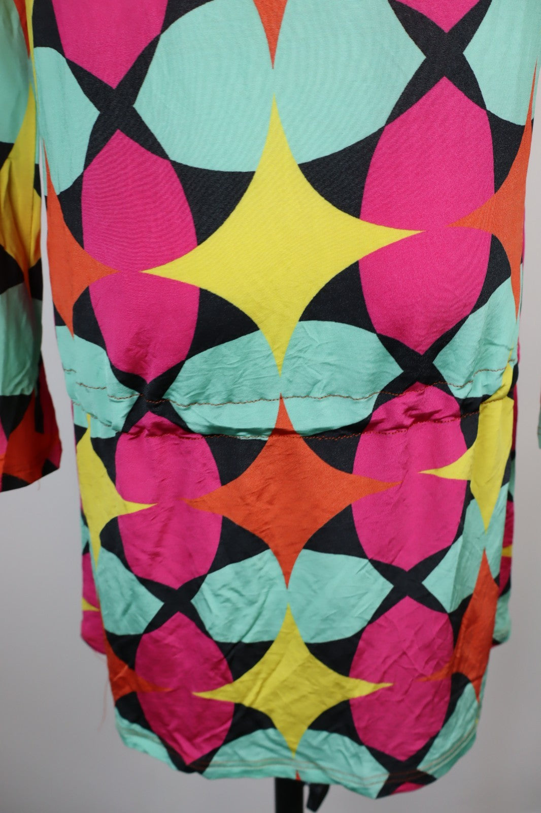 BYBLOS VESTITO DONNA TG. L WOMAN CASUAL VINTAGE DRESS ABITO VISCOSA