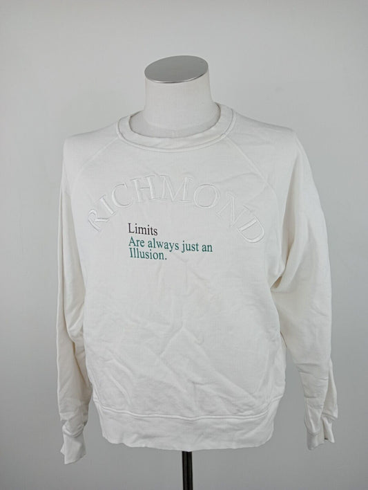 RICHMOND FELPA UOMO Tg S SPORT MAN SWEATSHIRT COTONE CASUAL VINTAGE