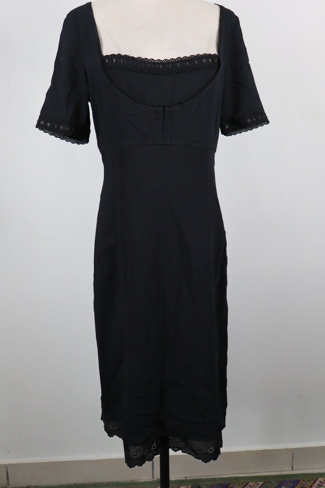 MAX & CO  TRENDS VESTITO DONNA TG. 46 WOMAN CASUAL VINTAGE DRESS MERLETTO LACES