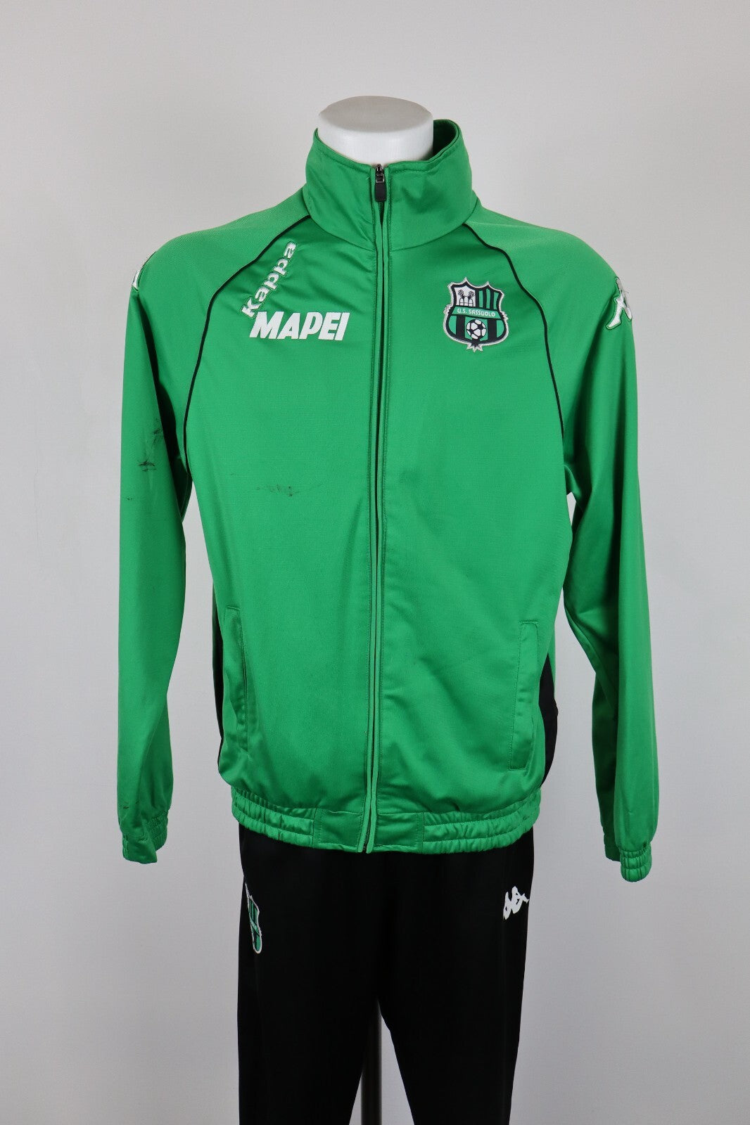KAPPA SASSUOLO TUTA COMPLETA CALCIO UOMO Tg M TRACKSUIT SPORT VINTAGE