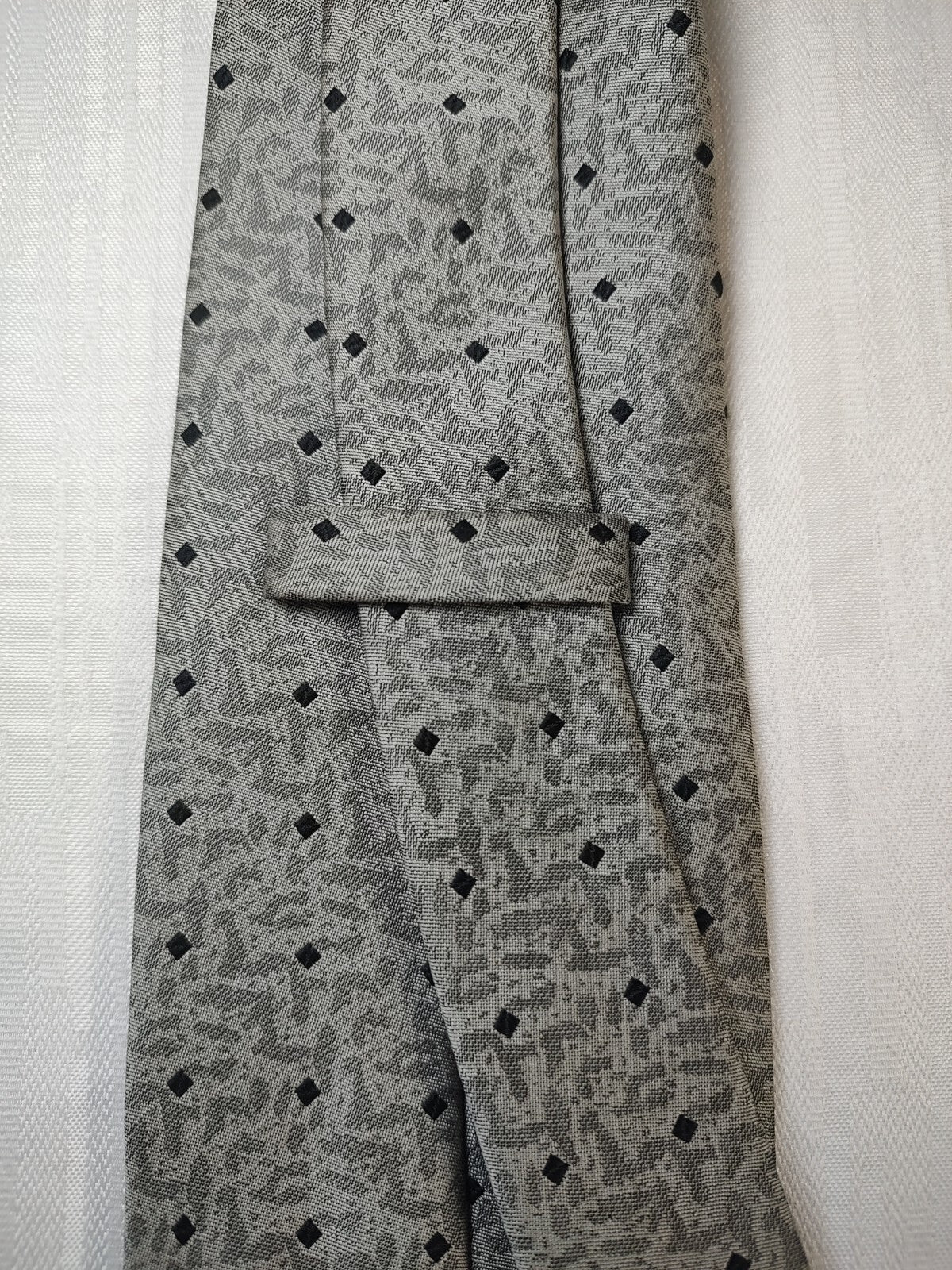 ANDREA CONTE NAPOLI  SILK TIE SETA CRAVATTA NECKTIE MADE IN ITALY SELF TIPPED