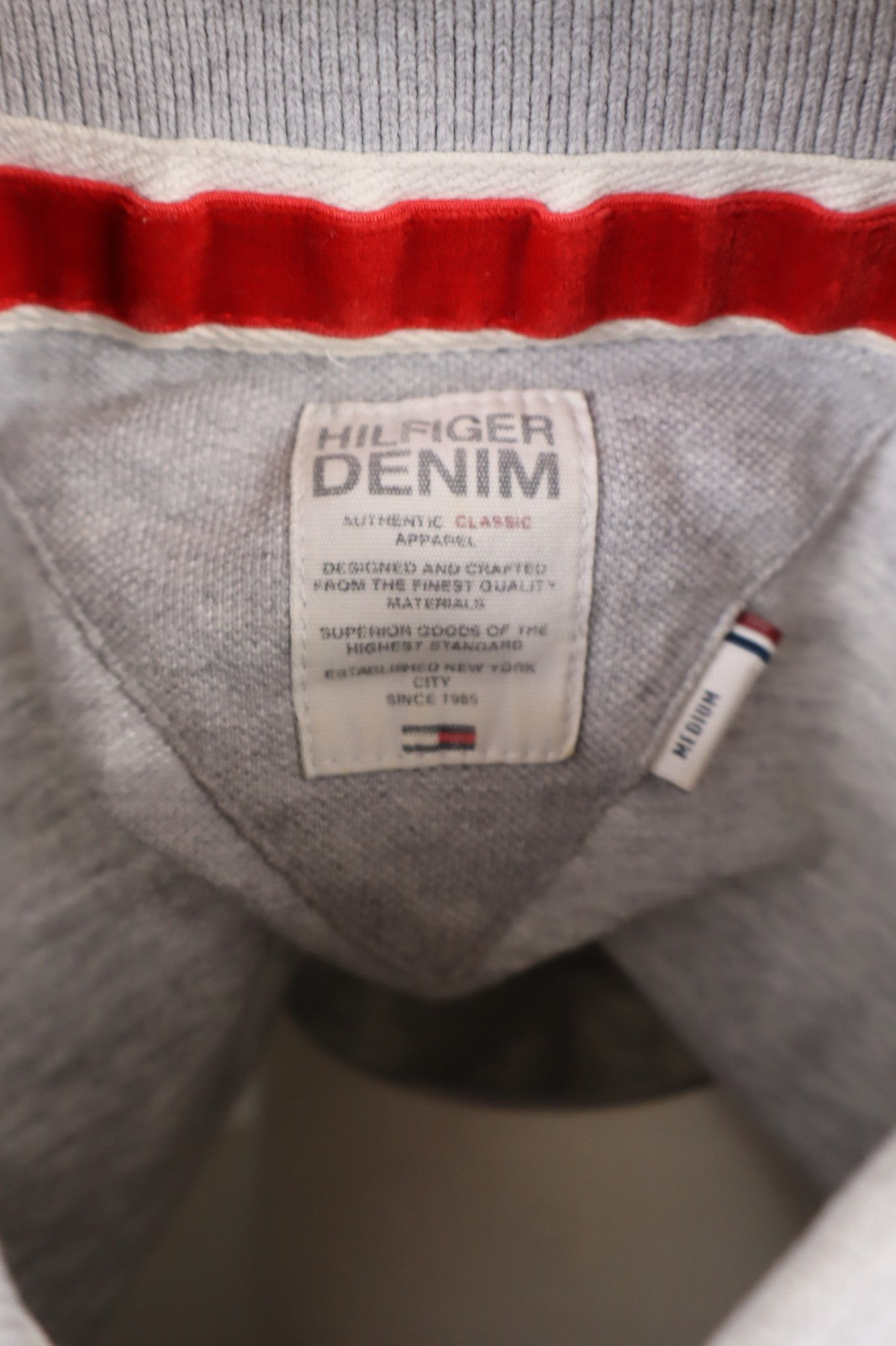 TOMMY HILFIGER POLO MAGLIA UOMO TG. M MAN T-SHIRT CASUAL VINTAGE COTONE