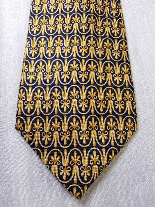 ROCCOBAROCCO  100% SILK TIE SETA CRAVATTA NECKTIE MADE IN ITALY CLASSIC
