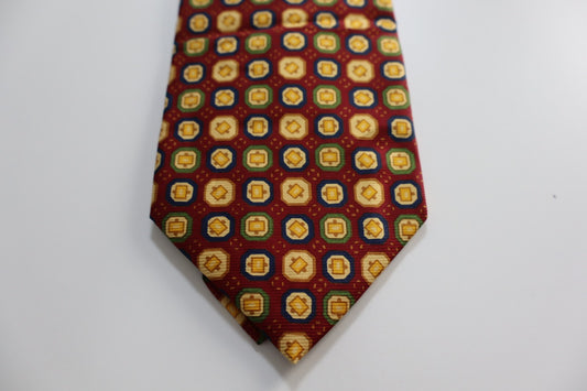 BALLANTYNE 100% SILK TIE SETA CRAVATTA NECKTIE MADE IN ITALY CLASSIC