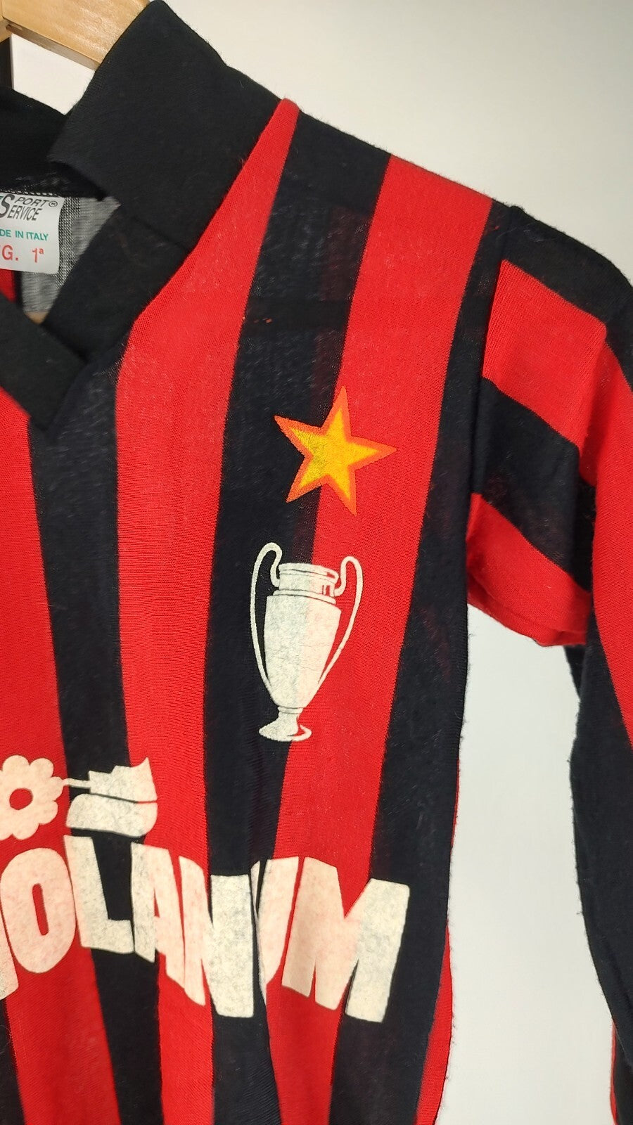 SPORT SERVICE MILAN MAGLIA CALCIO N. 10 RAGAZZO Tg 1 SPORT  SOCCER JERSEY