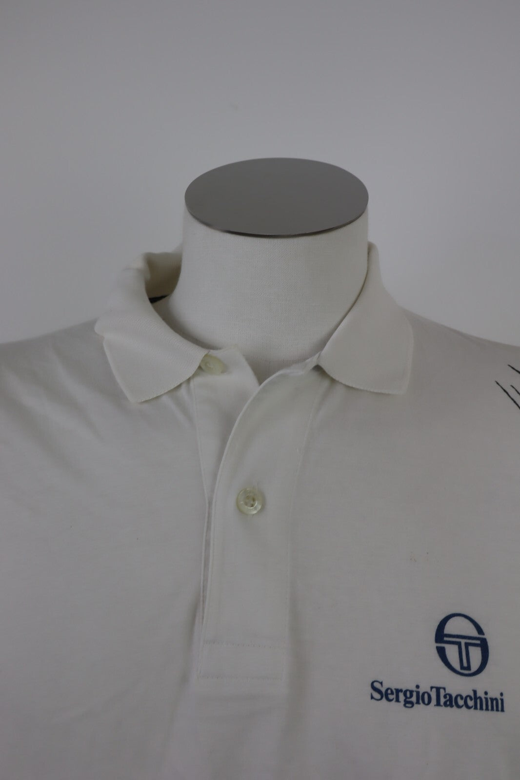 SERGIO TACCHINI MAGLIA POLO TENNIS UOMO TG. VI MAN POLO SHIRT CASUAL VINTAGE
