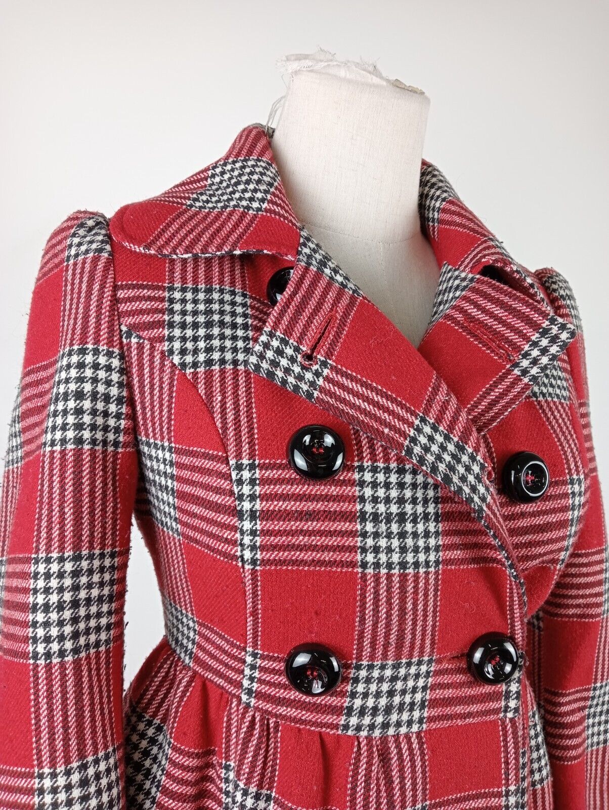 MISS BORSALINO CAPPOTTO DONNA COAT Tg 40 WOMEN LANA WOOL VINTAGE CASUAL JACKET