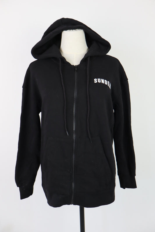 SUNDEK FELPA CON ZIP DONNA Tg XS WOMAN CASUAL VINTAGE SPORT SWEATSHIRT