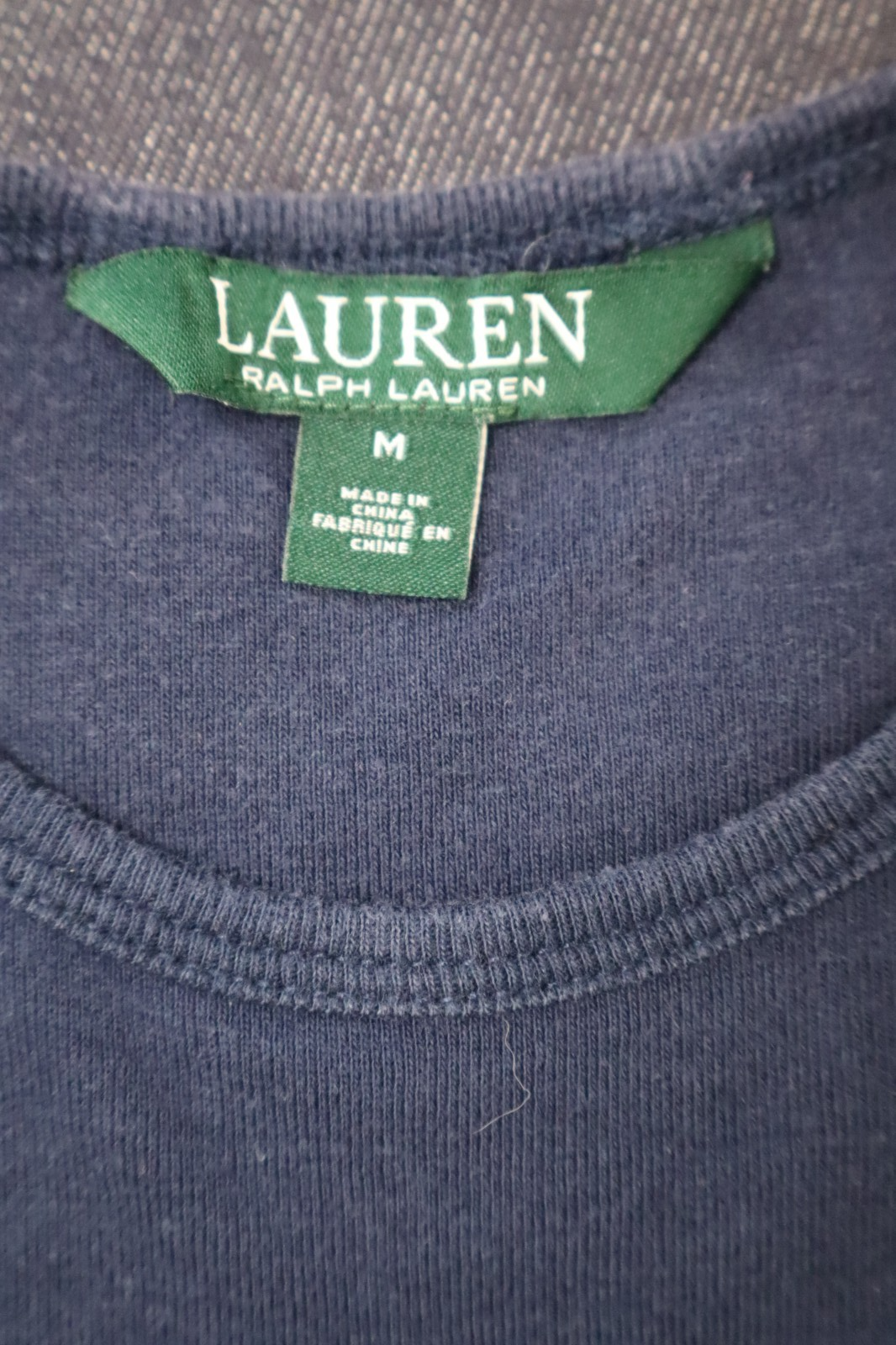 LAUREN RALPH LAUREN DONNA MAGLIA COTONE TG. M WOMAN COTTON SHIRT CASUAL VINTAGE
