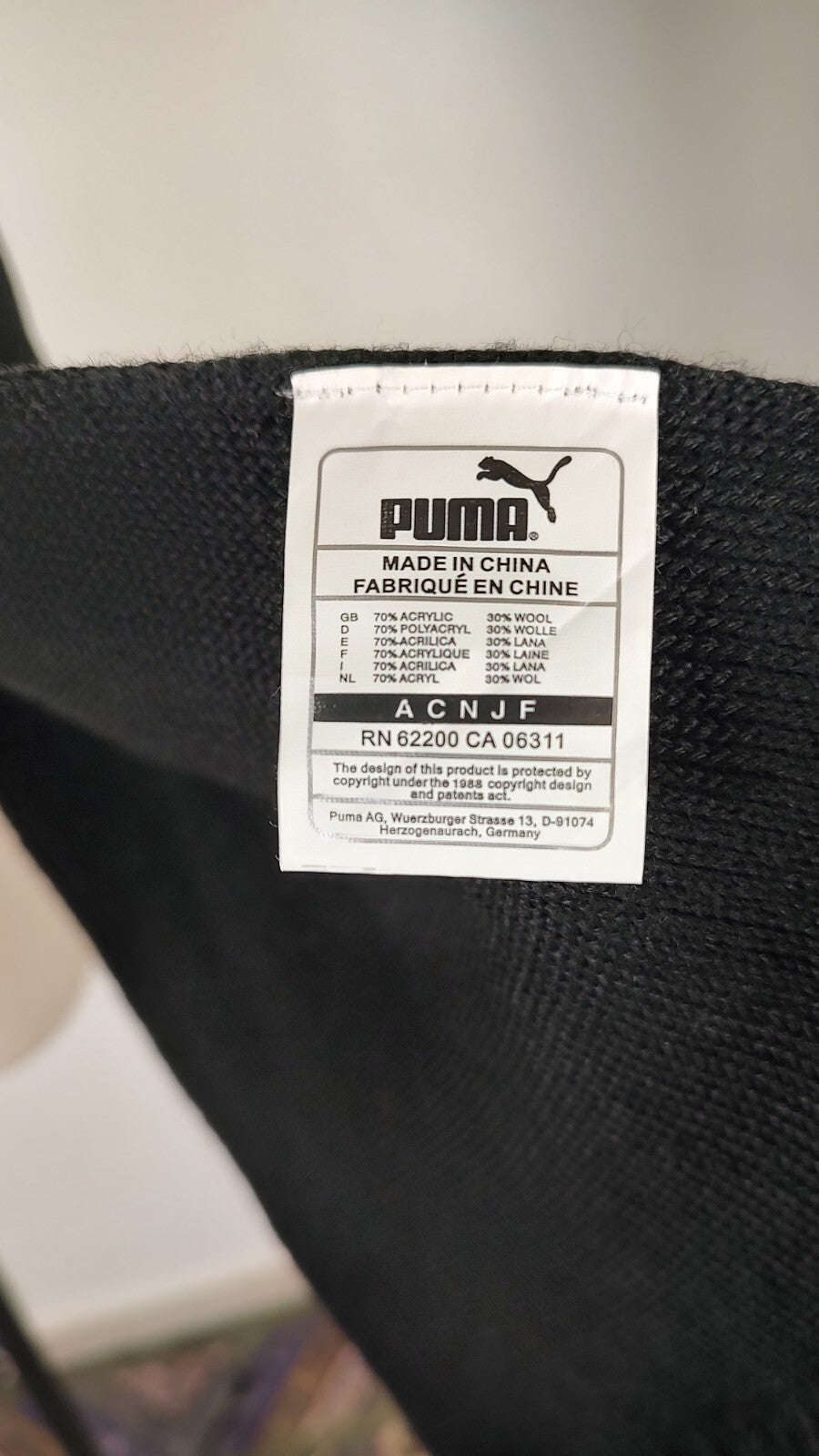PUMA SCIARPA UOMO DONNA WOMAN MAN VINTAGE CASUAL SCARF LANA