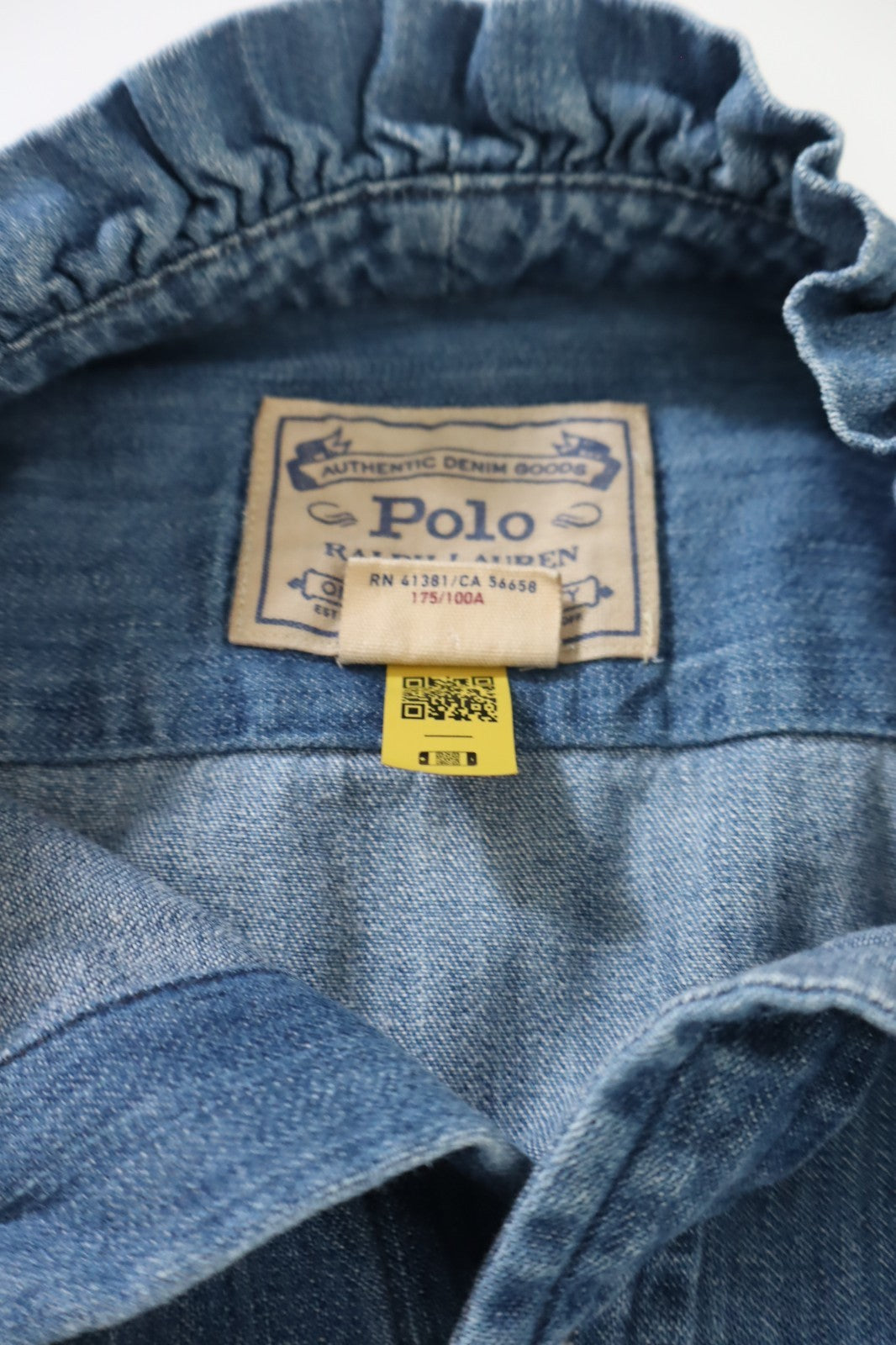 POLO RALPH LAUREN CAMICIA DONNA TG 10 WOMAN SHIRT CASUAL VINTAGE COTONE COTTON