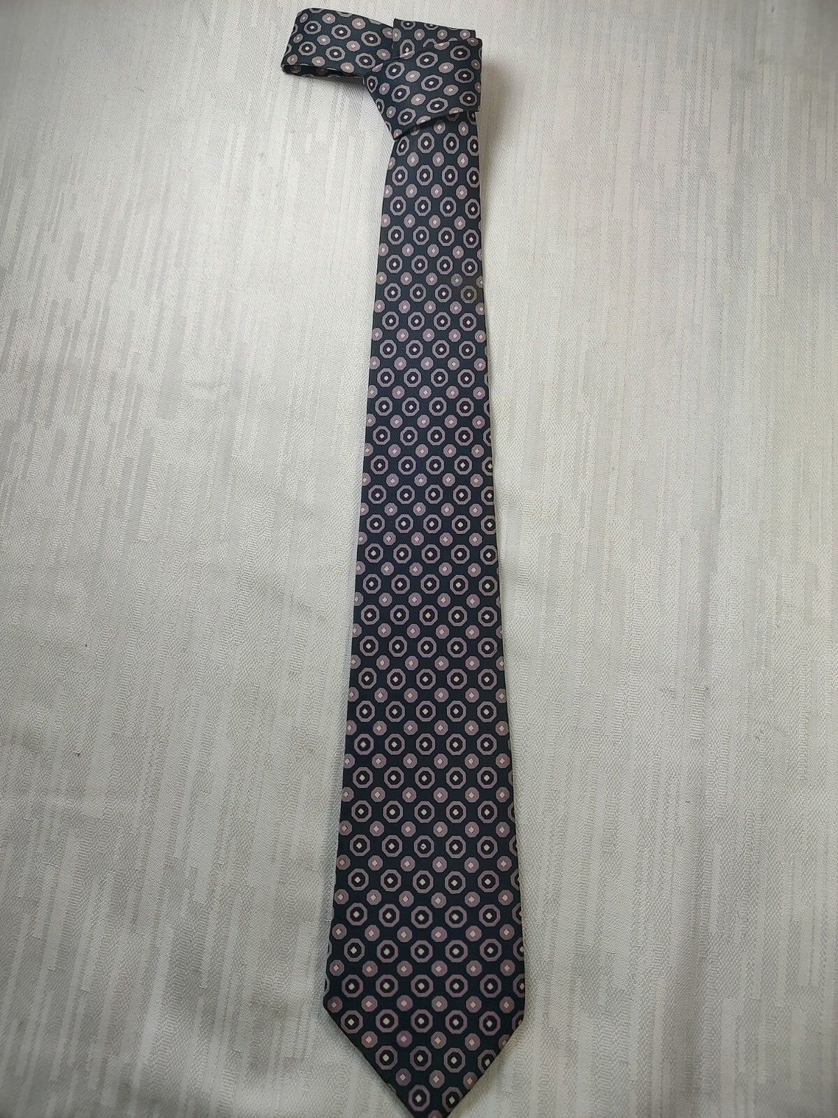 BARTON MODA 100% SILK TIE SETA CRAVATTA NECKTIE MADE IN ITALY CLASSIC