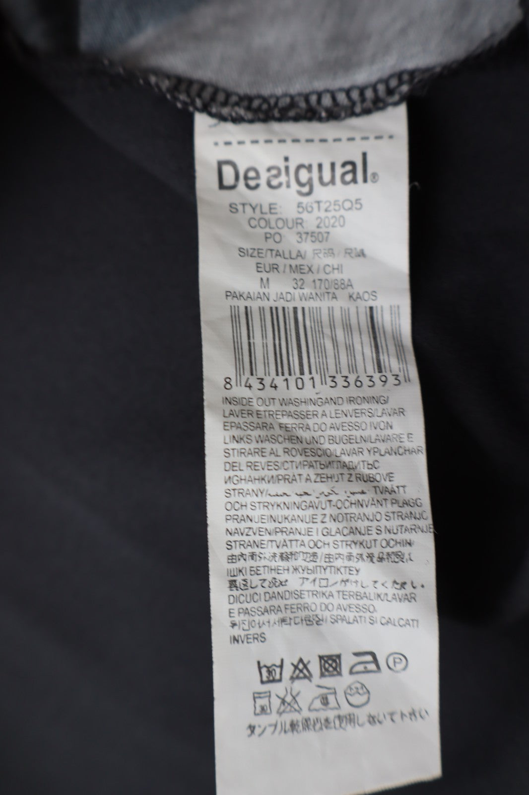 DESIGUAL MAGLIA DONNA TG. M WOMAN CASUAL VINTAGE T-SHIRT REGULAR FIT