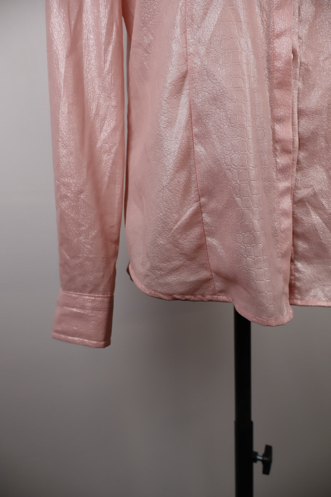 CALVIN KLEIN CAMICIA DONNA TG. S WOMAN CASUAL VINTAGE SHIRT ROSA POLIESTERE