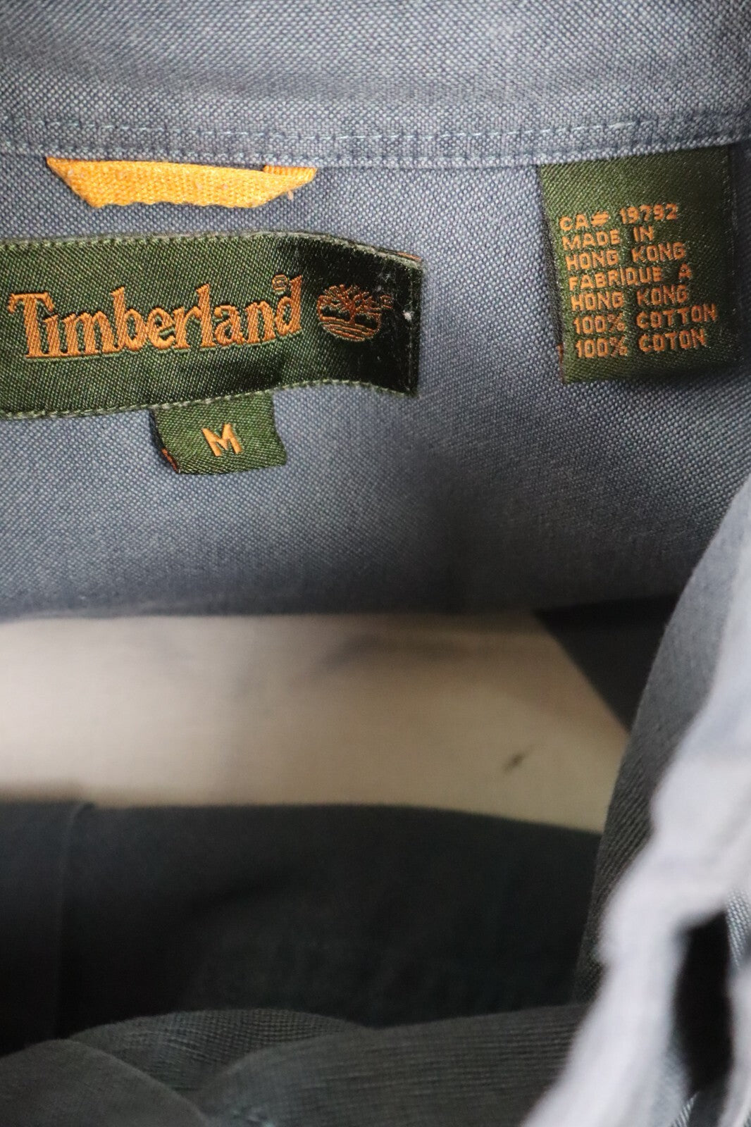 TIMBERLAND CAMICIA UOMO TG. M MAN CASUAL SHIRT VINTAGE SHIRT COTONE