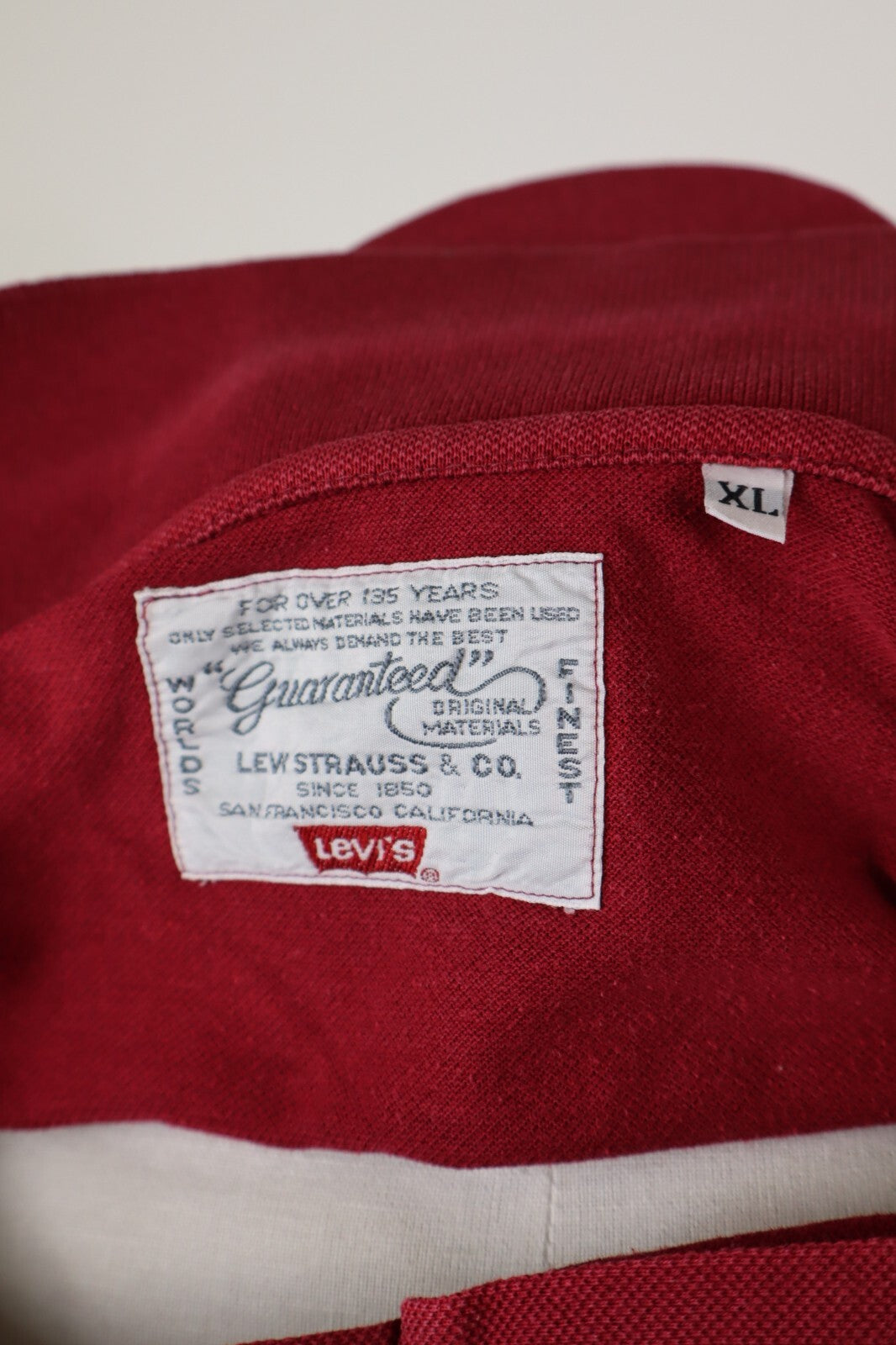 LEVI'S POLO COTONE UOMO TG. XL MAN CASUAL VINTAGE COTTON MADE IN ITALY