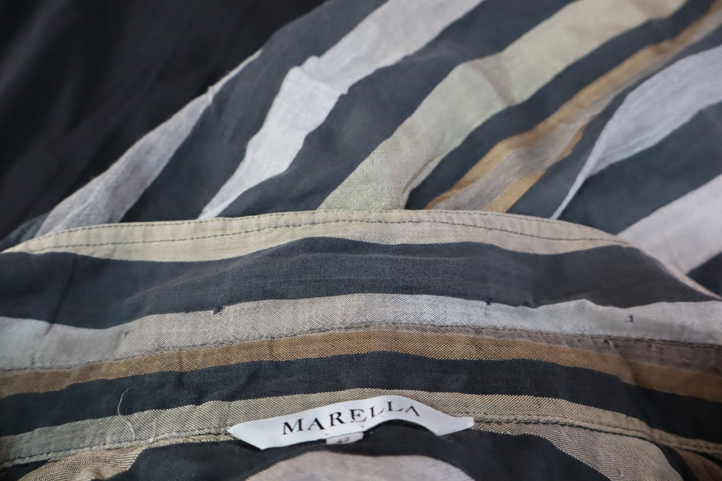 MARELLA CAMICIA  DONNA TG. 42 WOMAN SHIRT COTONE COTTON CASUAL VINTAGE RIGHE