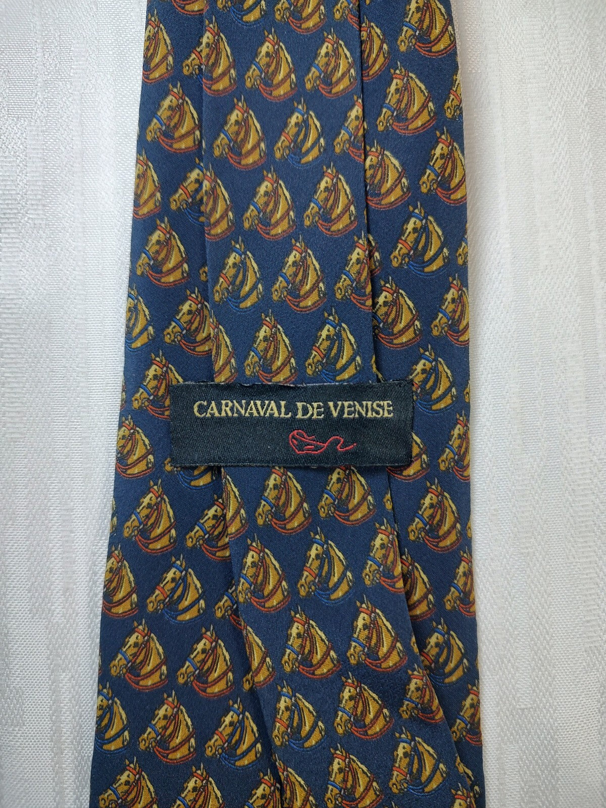 CARNAVAL DE VENISE 100% SILK TIE SETA CRAVATTA NECKTIE MADE IN ITALY CLASSIC