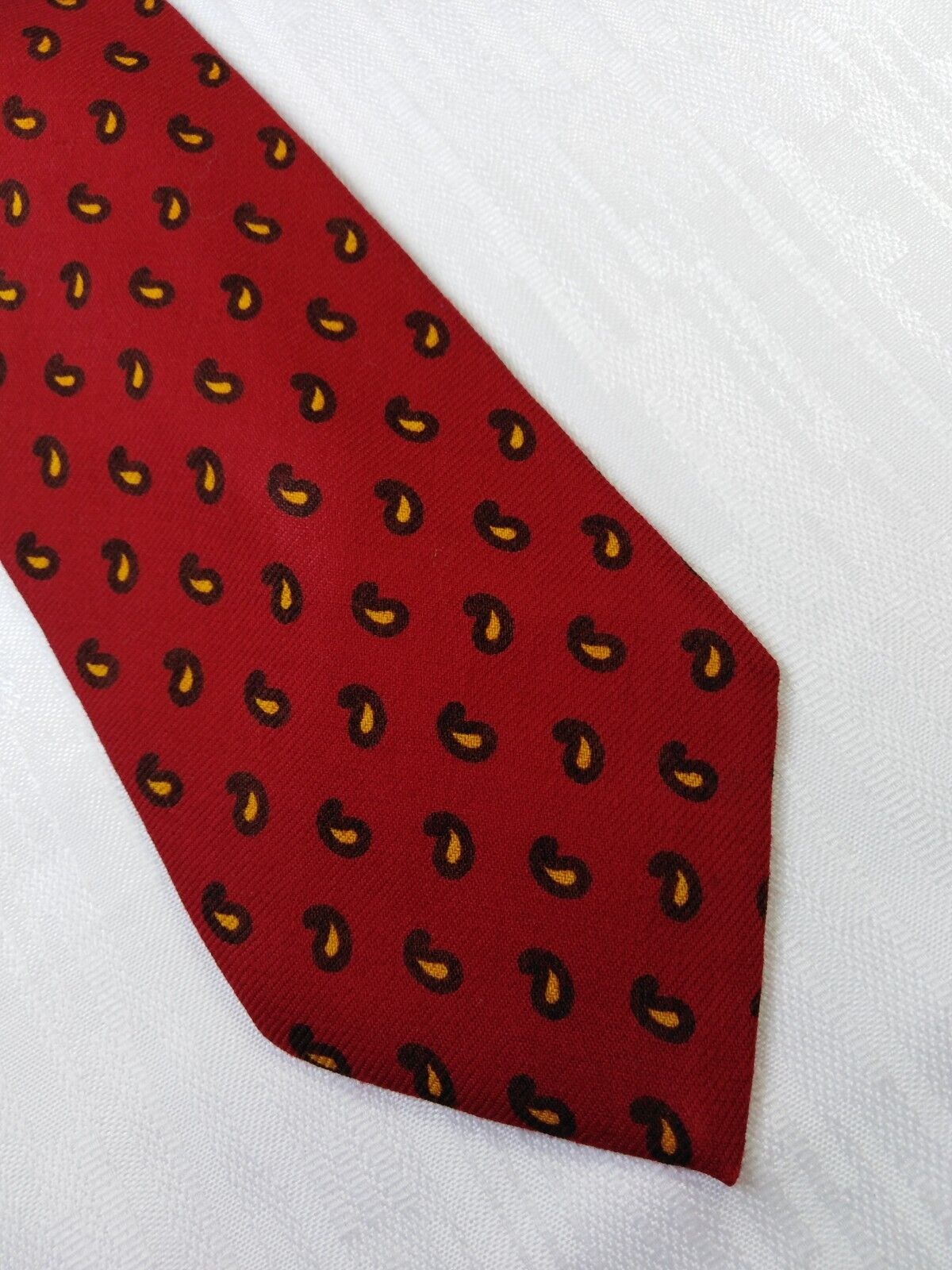 TED LAPIDUS 100% LANA WOOL TIE CRAVATTA NECKTIE ITALY VINTAGE CLASSIC